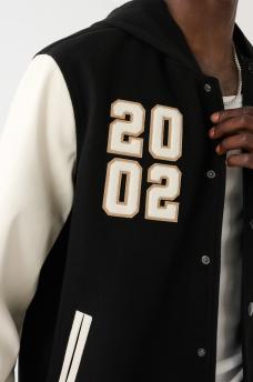 HOODED VARSITY JACKET, image 5