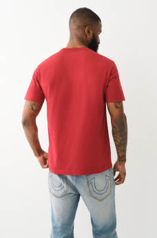 FLOCKED SPLIT BUDDHA FACE TEE, image 3