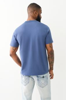 FLOCKED SPLIT BUDDHA FACE TEE, image 4