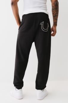 LADDER STITCH LOGO APPLIQUE JOGGER, image 6