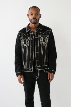 JIMMY ROPE STITCH DENIM JACKET 