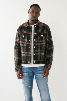 JIMMY PLAID QUILTED FLANNEL JACKET
