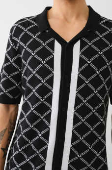 HS DIAMOND SWEATER KNIT SHIRT, image 2