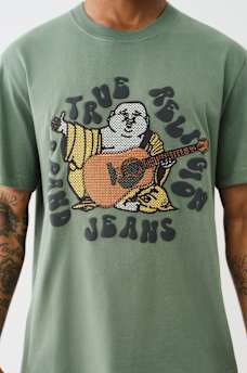 CROSS STITCH HIPPIE BUDDHA TEE
