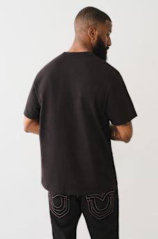 CROSS STITCH ARCHED LOGO TEE, image 3