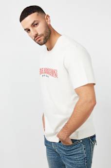 CROSS STITCH ARCHED LOGO TEE, image 3