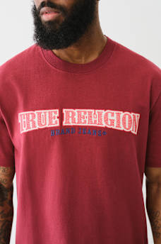 CROSS STITCH ARCHED LOGO TEE, image 2