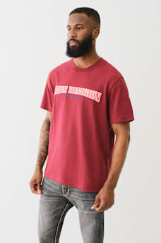 CROSS STITCH ARCHED LOGO TEE, image 4