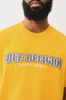 CROSS STITCH ARCHED LOGO TEE, image 1