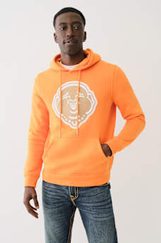 EMBROIDERED BUDDHA FACE HOODIE, image 4