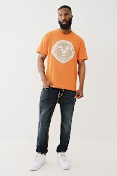 CHAIN STITCH EMBROIDERY BUDDHA FACE TEE, image 5