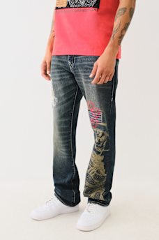 BILLY SASHIKO PAINTED STACKED BOOTCUT JEAN, image 4