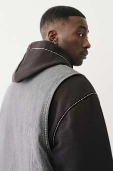 HEAVY WEIGHT FLEECE LINED BIG T DENIM JACKET, image 2