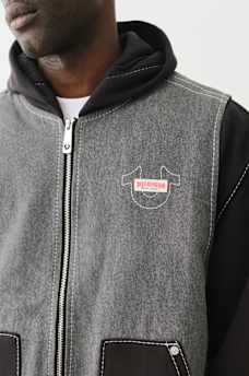 HEAVY WEIGHT FLEECE LINED BIG T DENIM JACKET, image 4