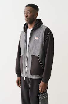 HEAVY WEIGHT FLEECE LINED BIG T DENIM JACKET, image 6