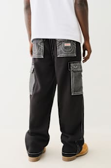 HEAVY WEIGHT FLEECE BIG T BAGGY CARGO PANT, image 1