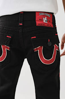RICKY SUPER T ZIGZAG LOGO STRAIGHT JEAN, image 1