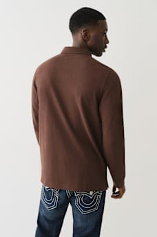 BUDDHA APPLIQUE RUGBY POLO SHIRT, image 3
