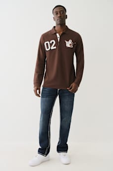 BUDDHA APPLIQUE RUGBY POLO SHIRT, image 5