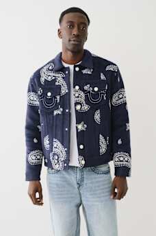 JIMMY BRUSHED PAISLEY JACKET