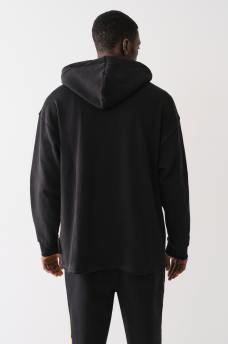 PUFF PRINT RAW HEM HOODIE, image 4