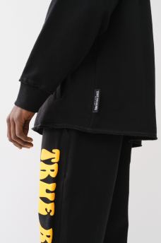 PUFF PRINT RAW HEM HOODIE, image 5