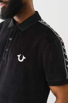 HORSESHOE VELOUR POLO SHIRT, image 1
