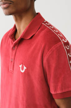 HORSESHOE VELOUR POLO SHIRT