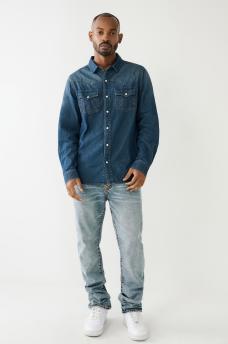 SINGLE NEEDLE WESTERN DENIM SHIRT , image 5