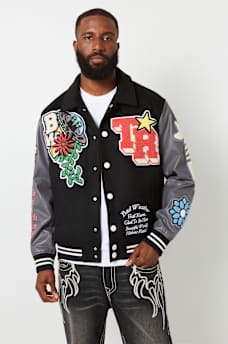 BW x TR PATCH VARSITY JACKET