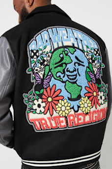 BW x TR PATCH VARSITY JACKET