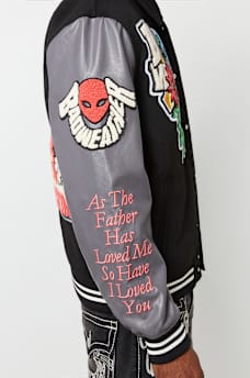 BW x TR PATCH VARSITY JACKET
