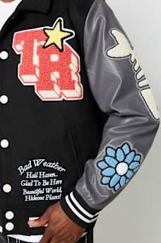 BW x TR PATCH VARSITY JACKET