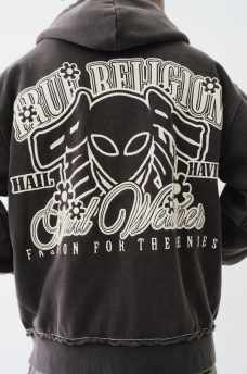 BW X TR DISTRESSED BIG T ZIP HOODIE, image 2