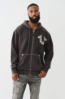 BW X TR DISTRESSED BIG T ZIP HOODIE, image 3