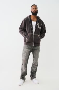 BW X TR DISTRESSED BIG T ZIP HOODIE, image 7