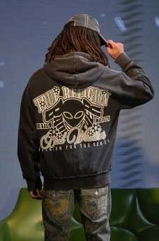 BW X TR DISTRESSED BIG T ZIP HOODIE, image 1
