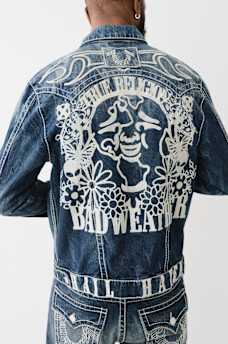 BW x TR BIG T FLAME TRUCKER JACKET, image 2