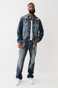 BW x TR BIG T FLAME TRUCKER JACKET, image 5