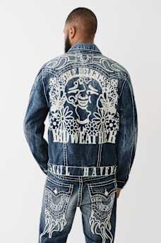BW x TR BIG T FLAME TRUCKER JACKET, image 6