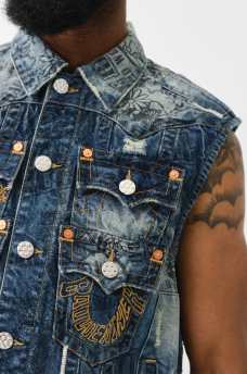 BW X TR DENIM STACKED POCKET VEST, image 4