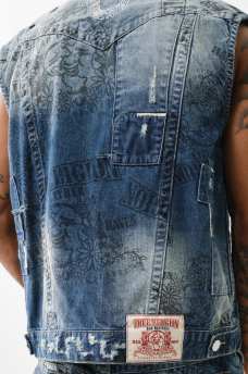 BW X TR DENIM STACKED POCKET VEST, image 5