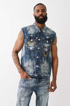 BW X TR DENIM STACKED POCKET VEST
