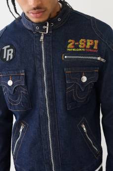 CHAD DENIM MOTO JACKET, image 2