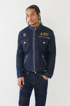 CHAD DENIM MOTO JACKET, image 3