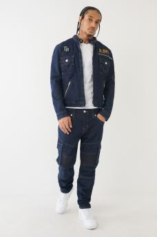 CHAD DENIM MOTO JACKET, image 4