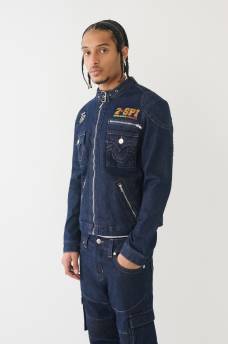 CHAD DENIM MOTO JACKET, image 6