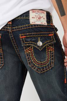  RICKY TRIPLE LOGO SUPER T STRAIGHT JEAN