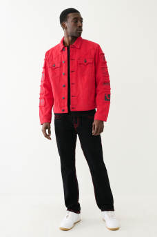 JIMMY FRAYED PATCH DENIM JACKET, image 5