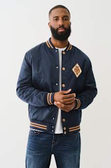 SATIN EMBROIDERED BOMBER JACKET, image 1